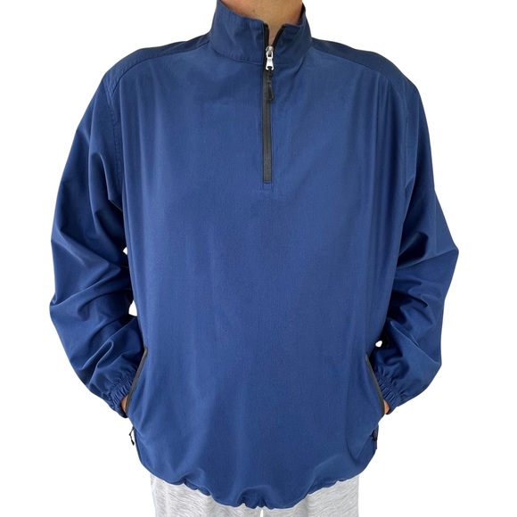 Greg Norman Collection Other - Greg Norman Jacket Waterproofs Play Dry Quarter Zip Golf Pullover Blue Large L